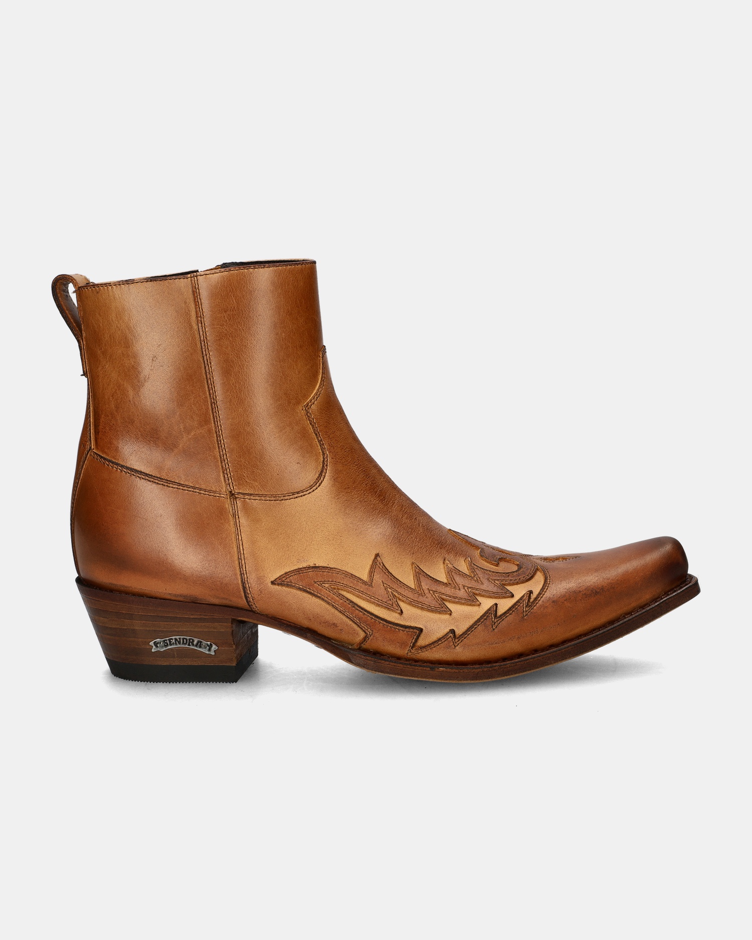 Sendra 11783 Mimo Rits- & gesloten boots  - cognac
