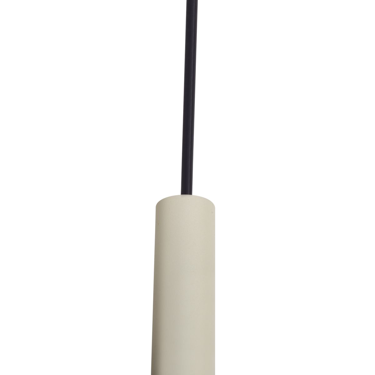 Modern railsysteem met 6 hanglampen beige met zwart 1-fase - Slimline Keno
