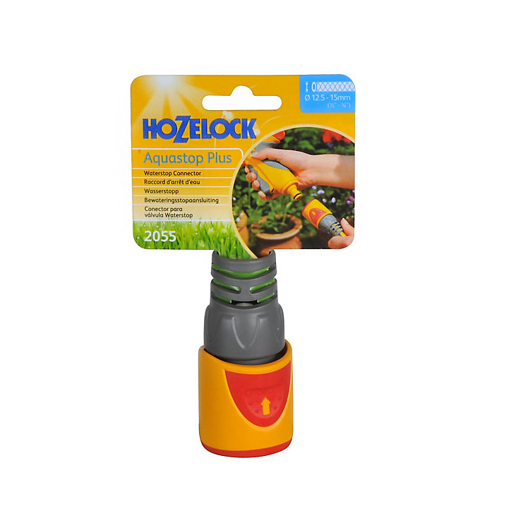 Raccord stop tuyau 12,5-15mm Hozelock