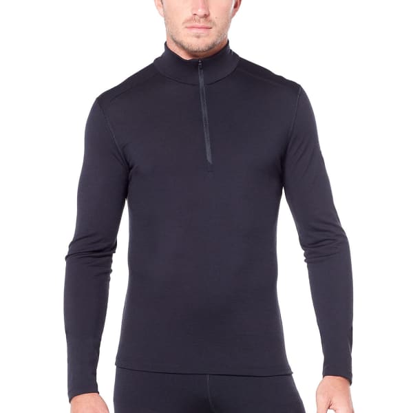 T-shirt thermique ICEBREAKER 200 OASIS LS HALF ZIP BLACK