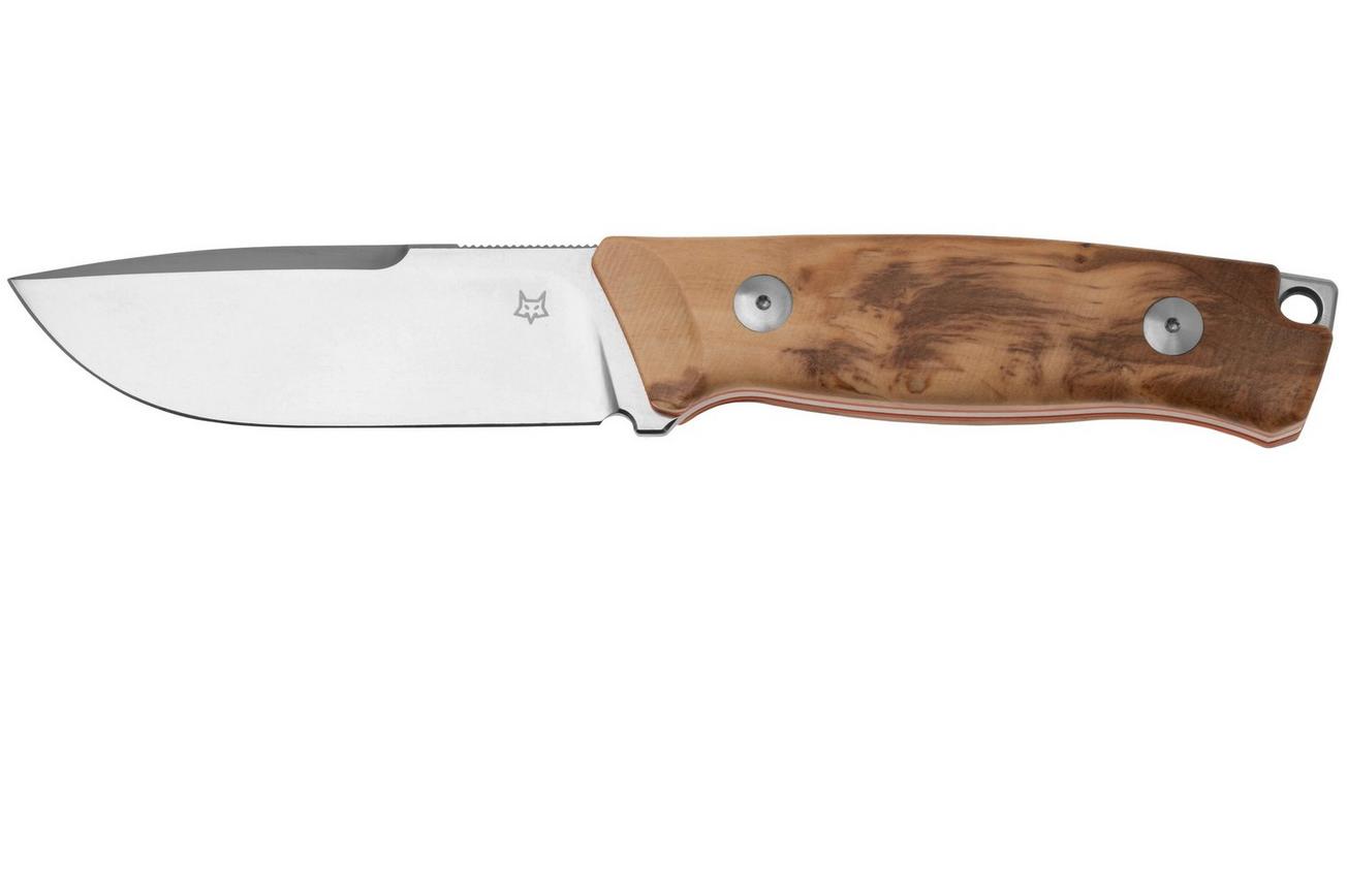 Fox Knives Rifle Windage FX-661 OL, Olive Wood vaststaand mes, Raven Knives design