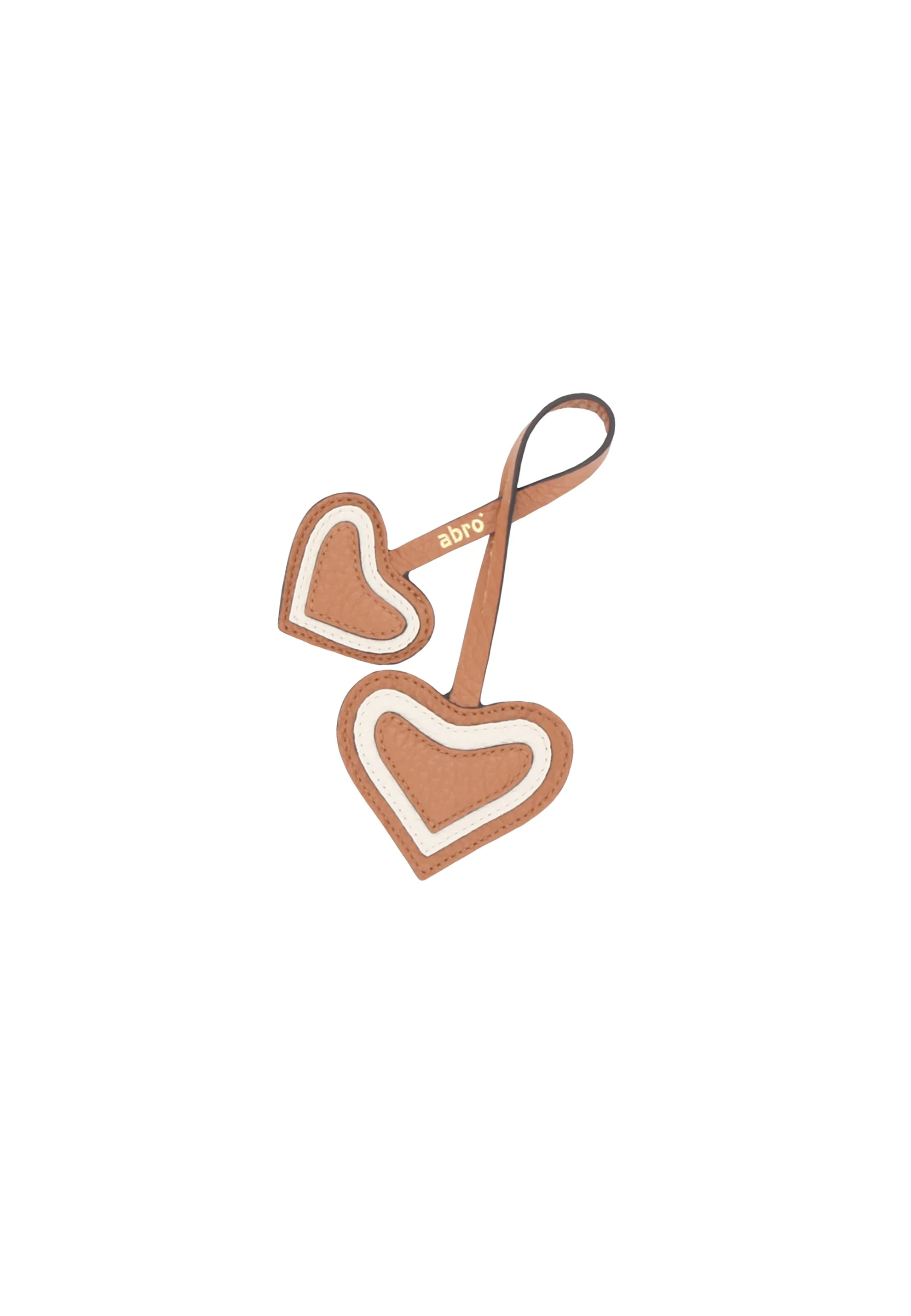 Tassel CHARM Double Heart Leather Tekla Standard