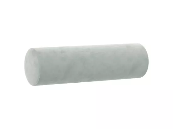 Canapé 2 places avec oreillers gris clair 120 cm velours