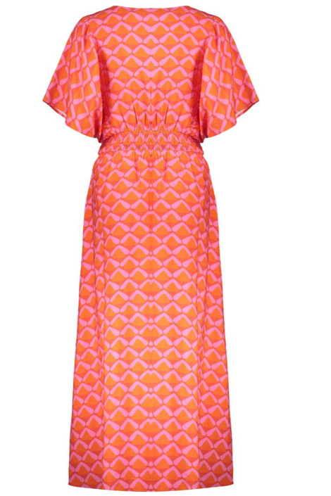 Geisha oranje dames jurk