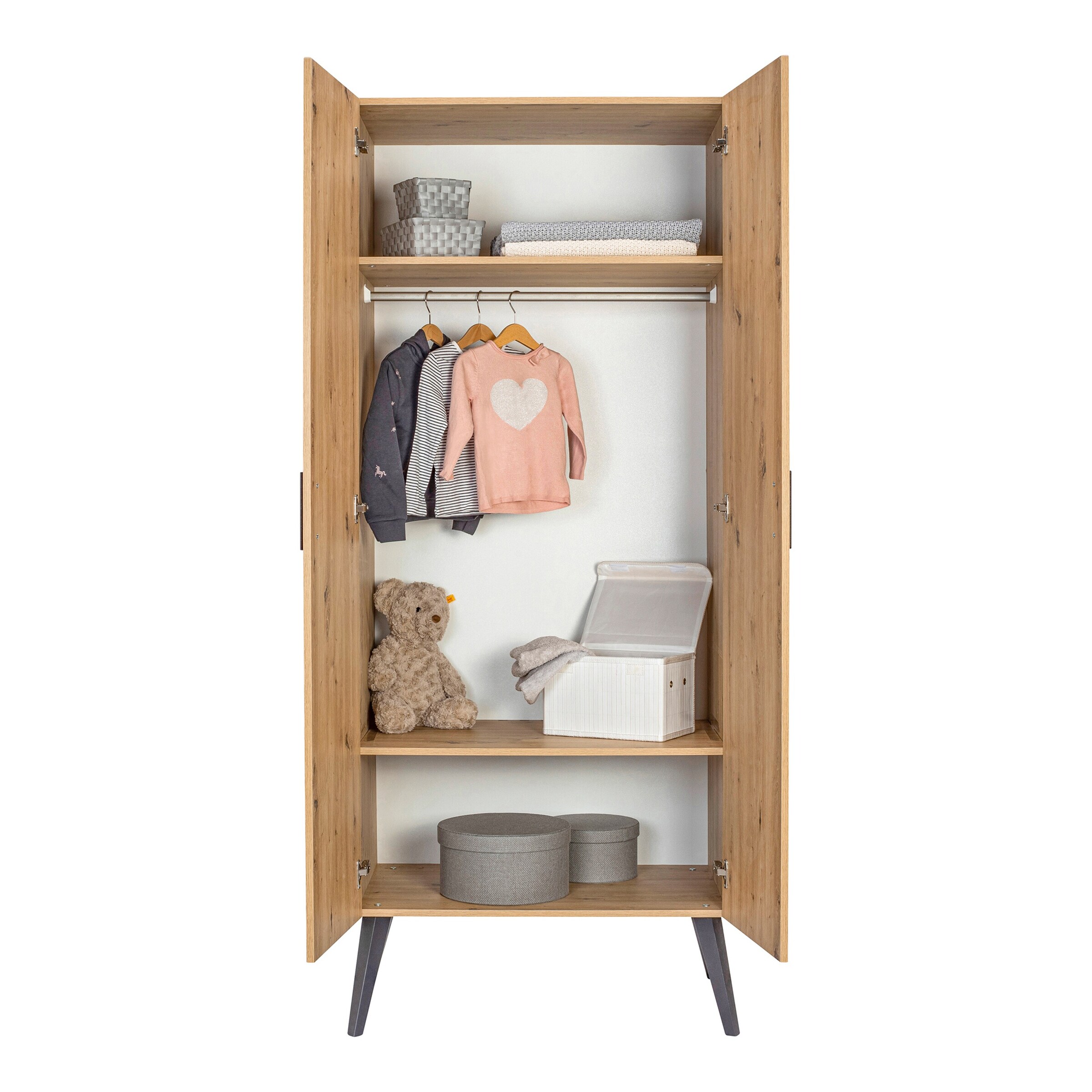 Schardt Kleiderschrank Morris Oak 2-türig