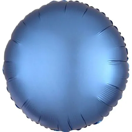 amscan Folienballon Rund Satin Luxe Azure