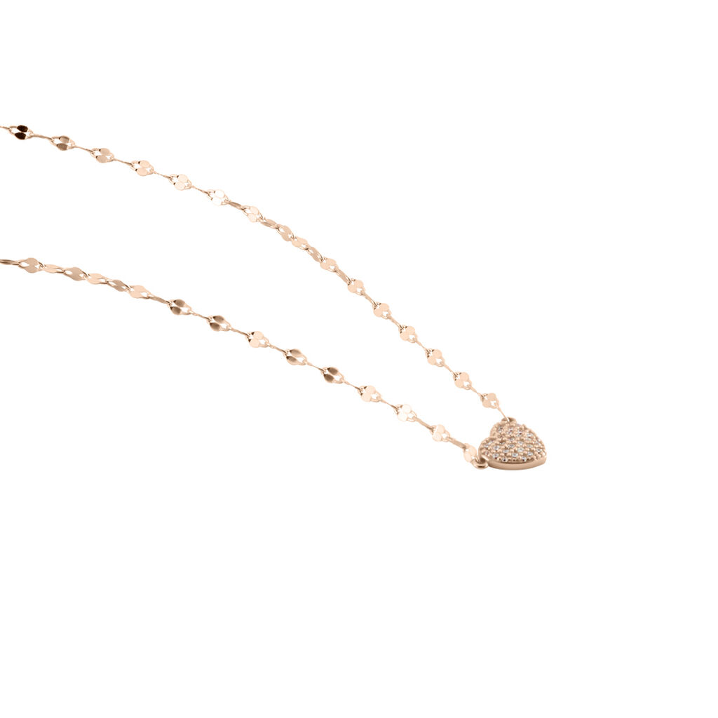 Collier Argent Rose Varinia Oxydes De Zirconium