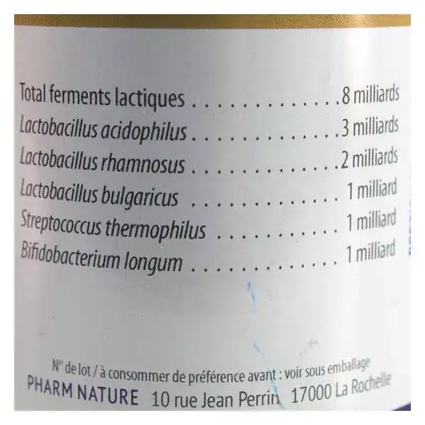 Pharm Nature Micronutrition Ferments Lactiques 30 gélules