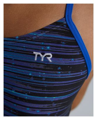 Maillot de bain Tyr Durafast Elite Speedwarp Cutoutfit Bleu Femme