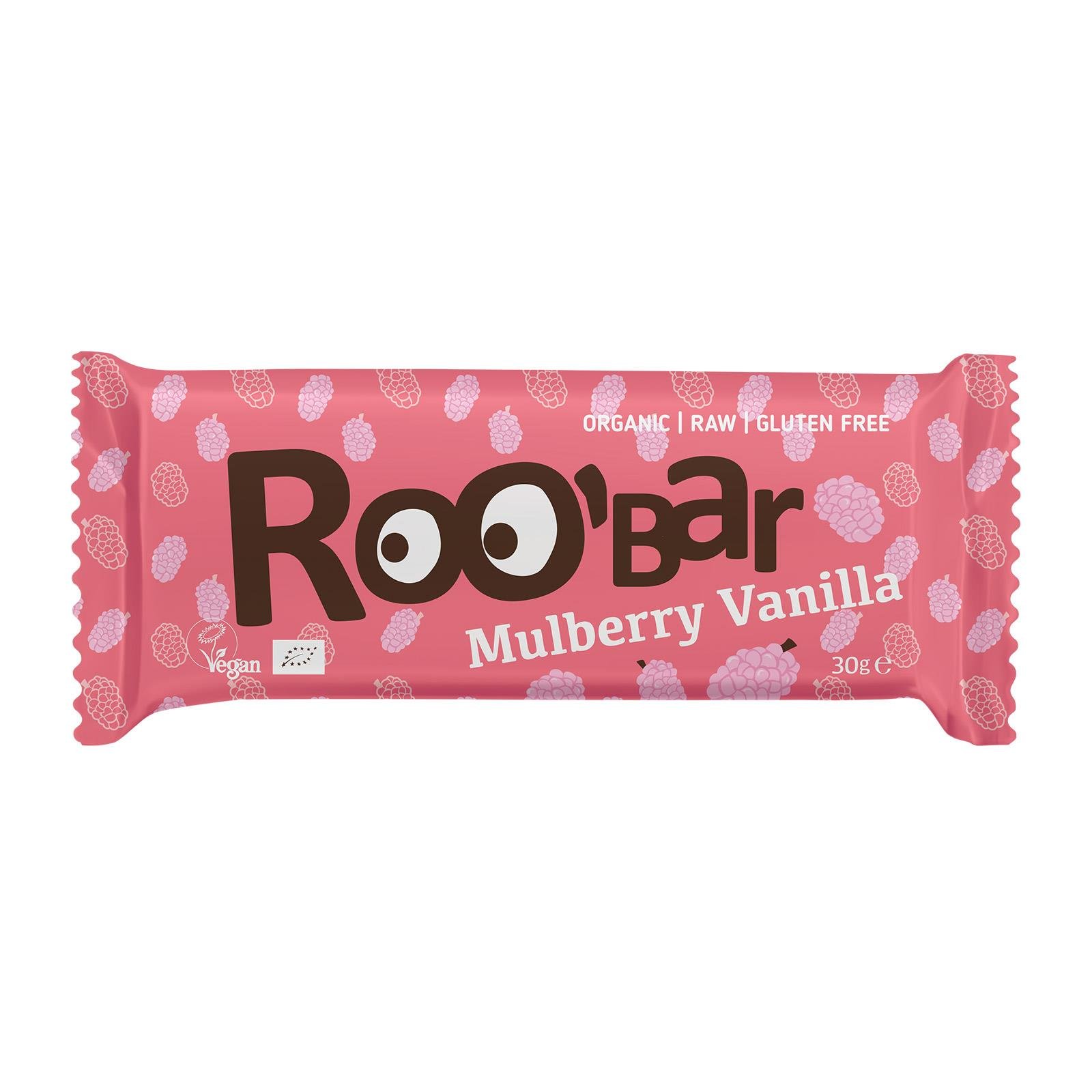 RooBar Maulbeere & Vanille Bio Riegel