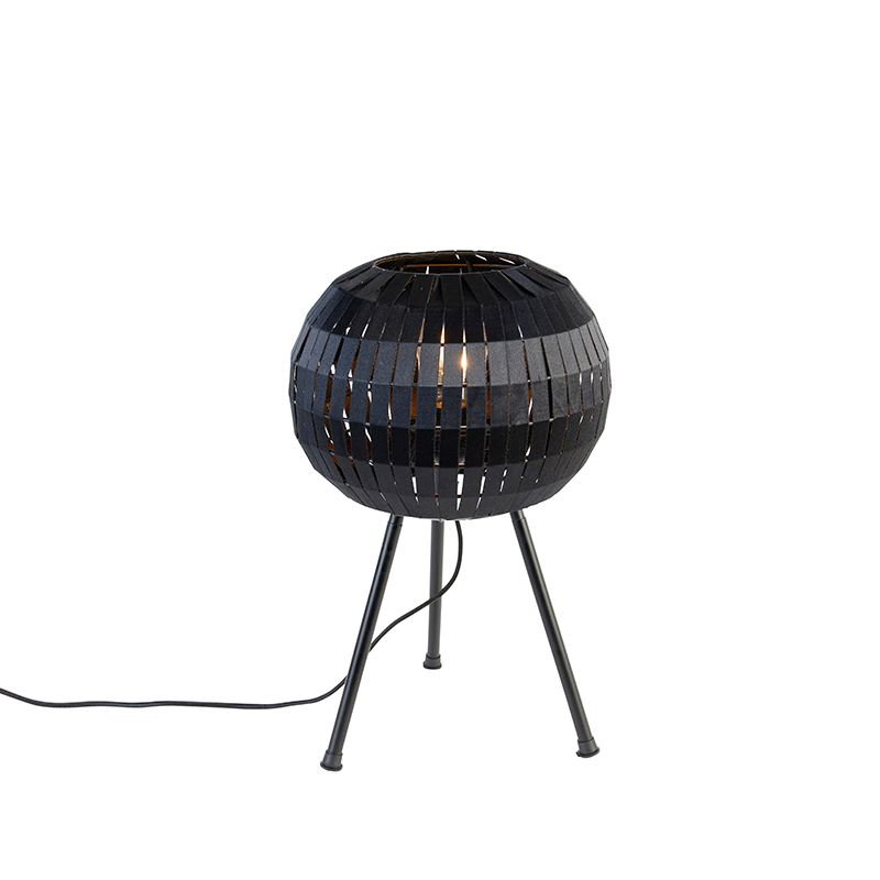 Moderne tafellamp tripod zwart - Zoë