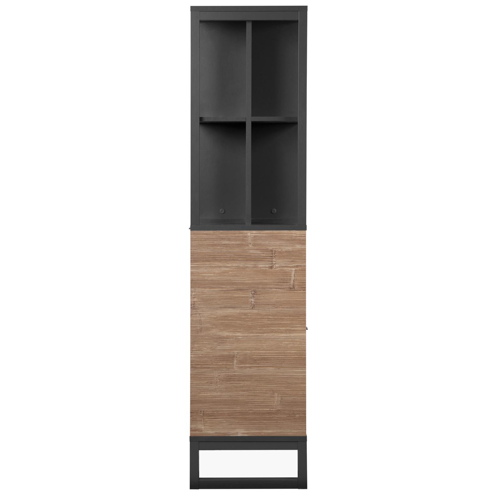 Regal SUMATRA - anthrazit - Bambus - 165 cm hoch
