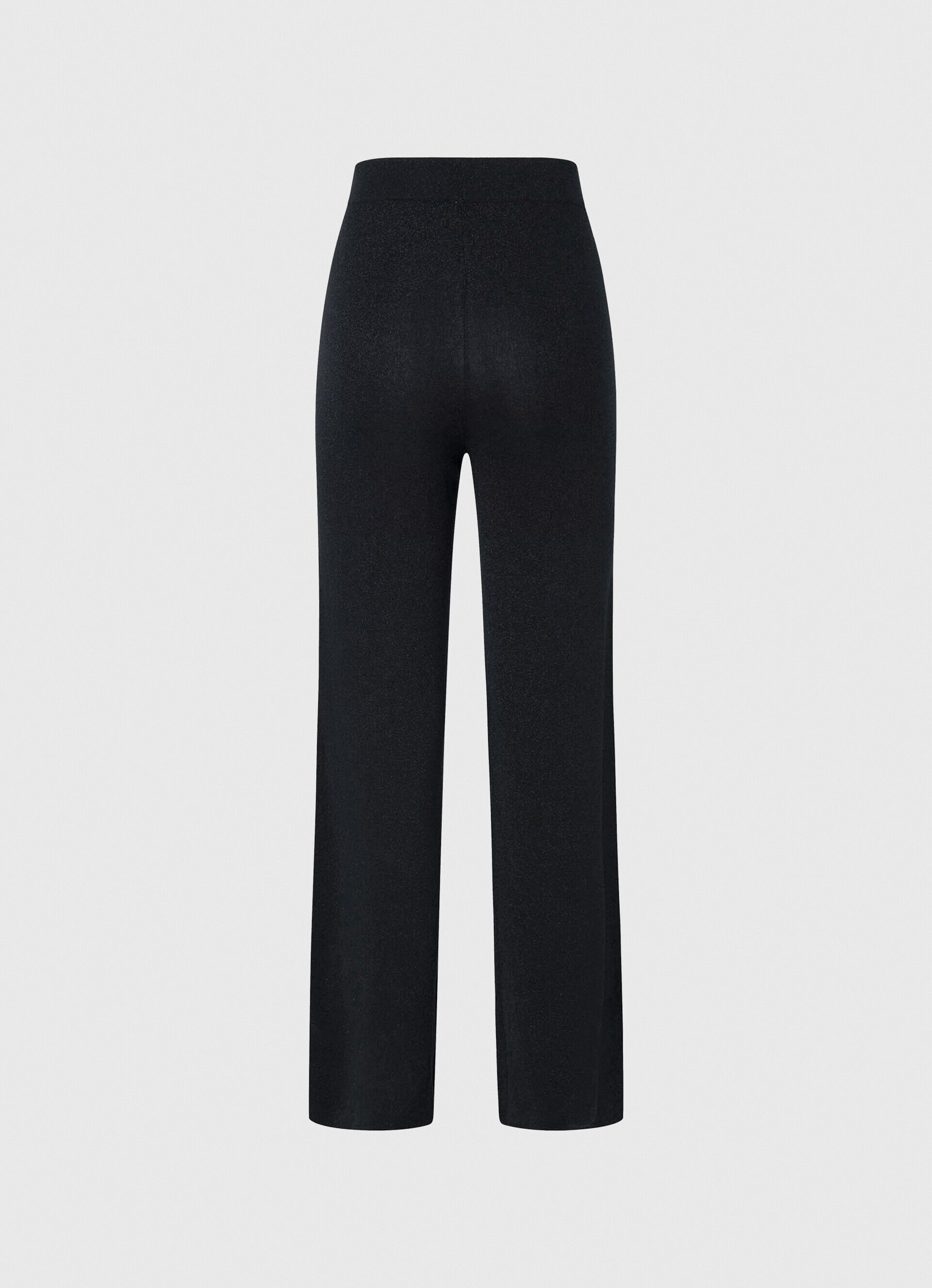 Calça reta metálica - azul dulwich