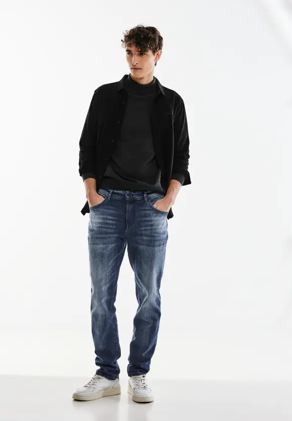 Regular Fit Jeans - indigo blue wash