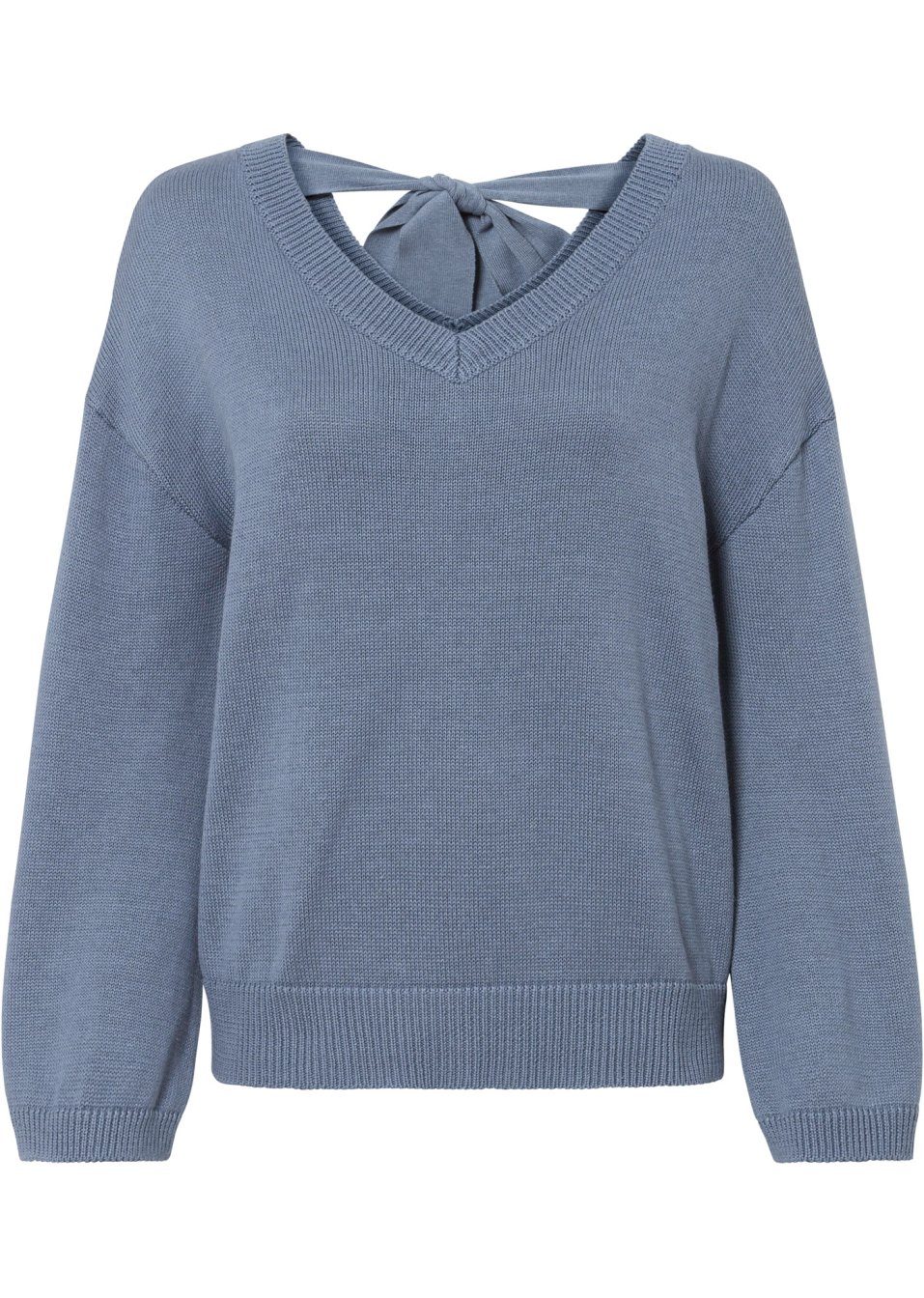 Pull à détail nœud et manches amples