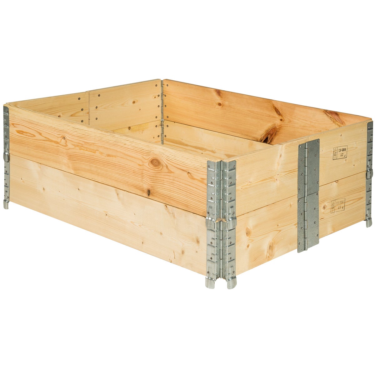 tectake houten verhoogde tuinbak, 120 x 80 x 19 cm