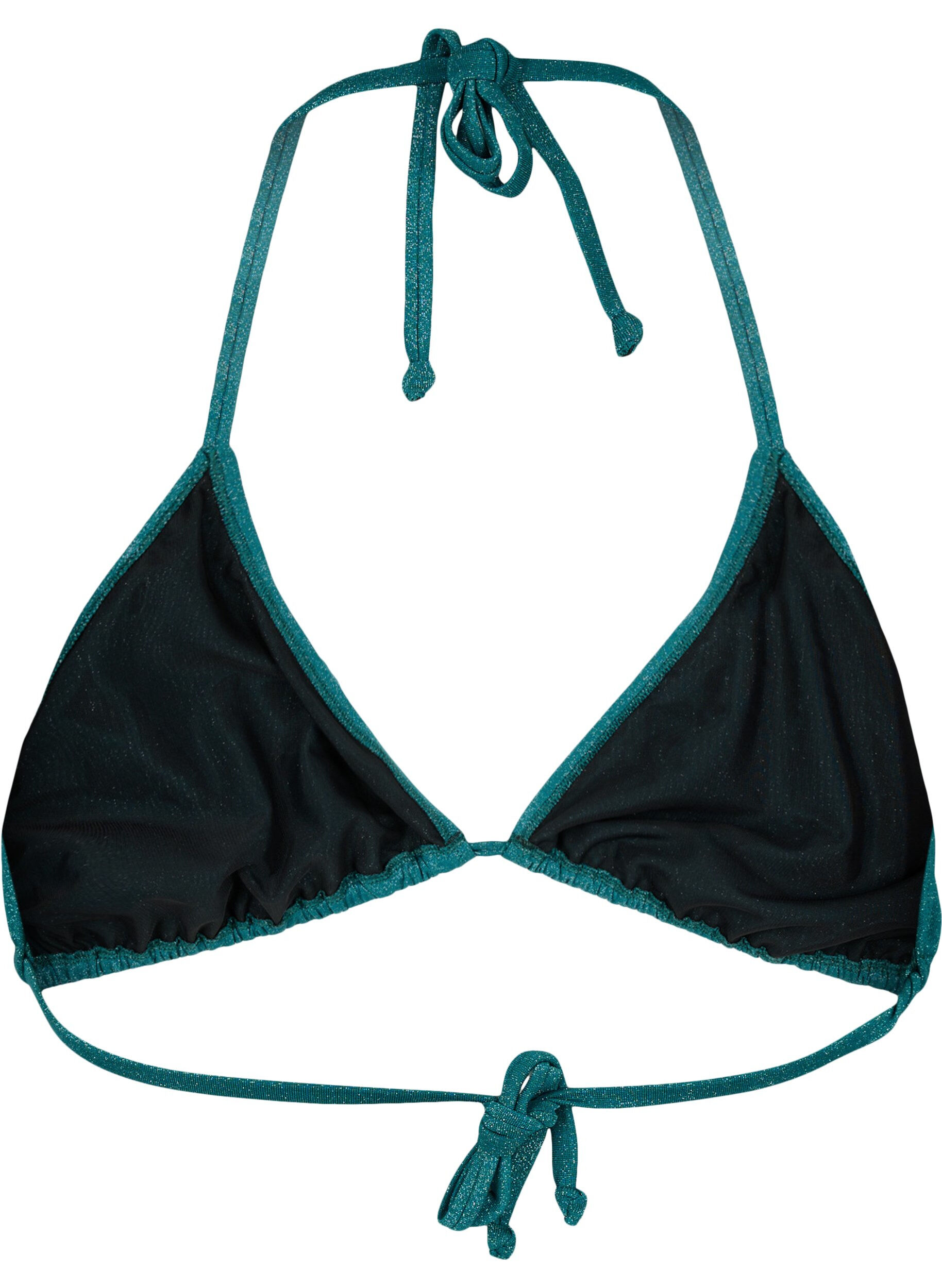 Glitter trekants bikinioverdel