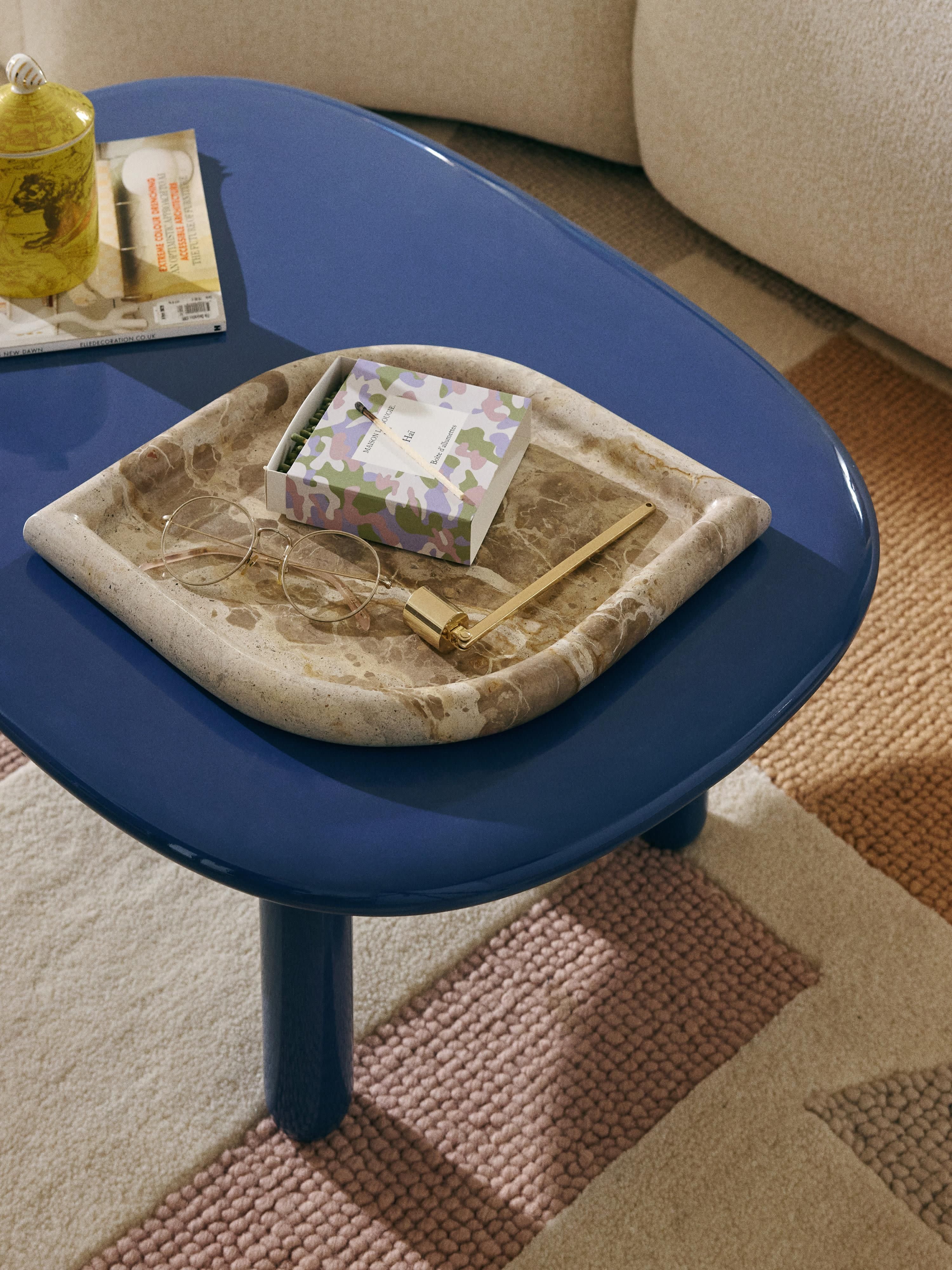 Decoratief dienblad Maba van marmer
