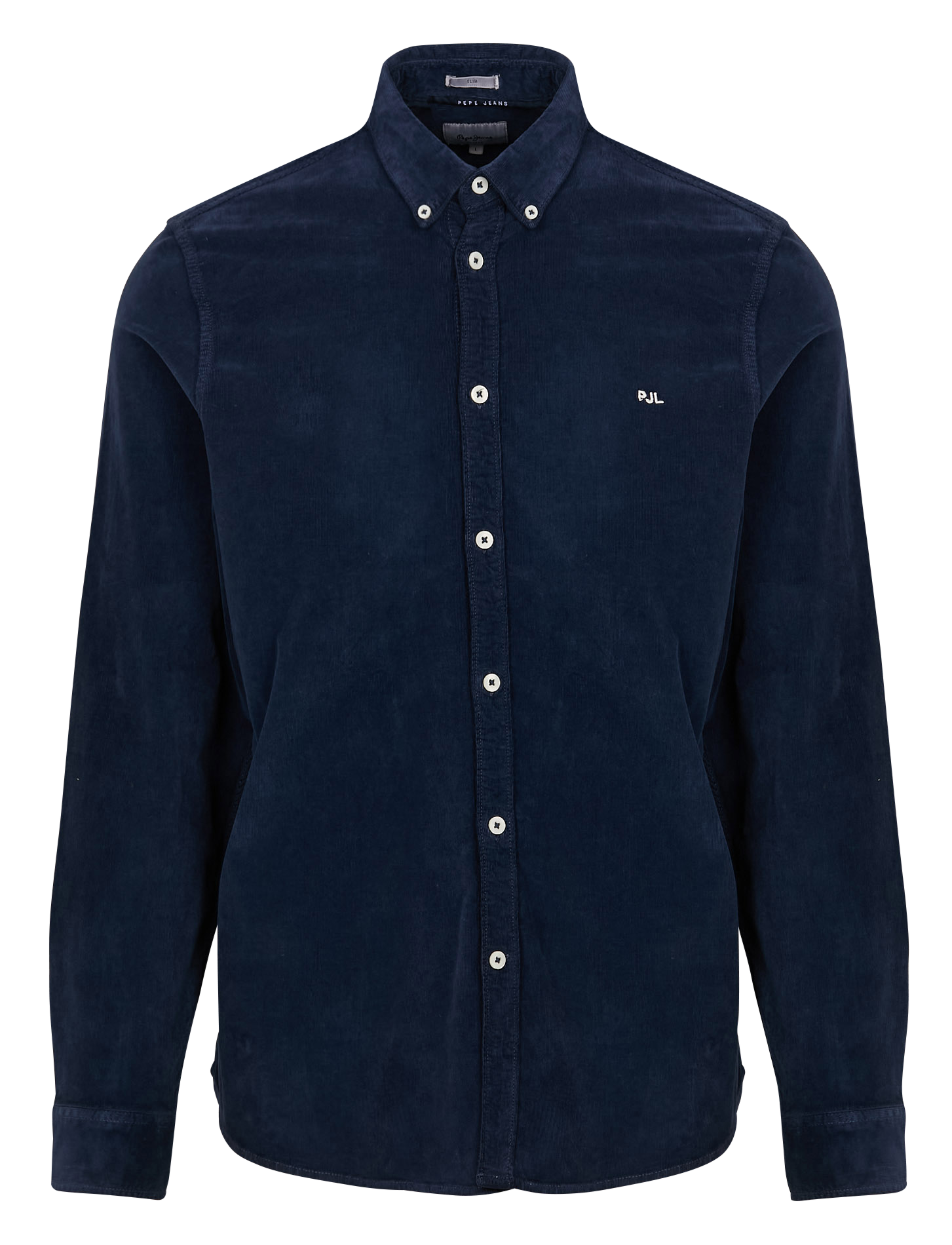 MILLER - Chemise col classique en coton mélangé | Bleu