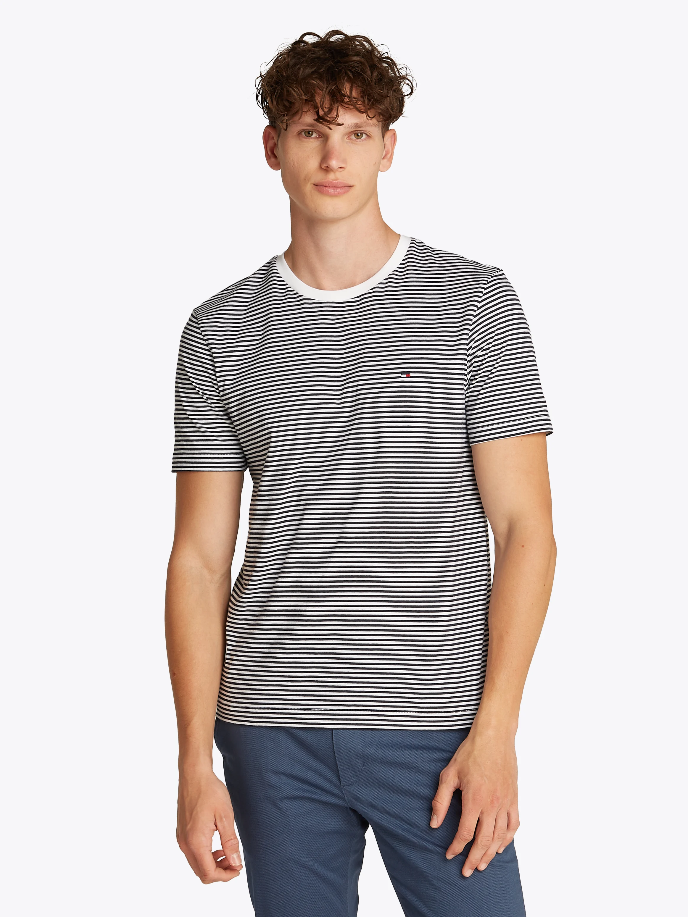 Tee-shirt à col rond en coton | Blanc