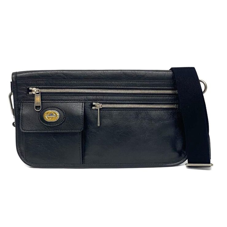 Gucci Vintage Gucci Shoulder Bag Black