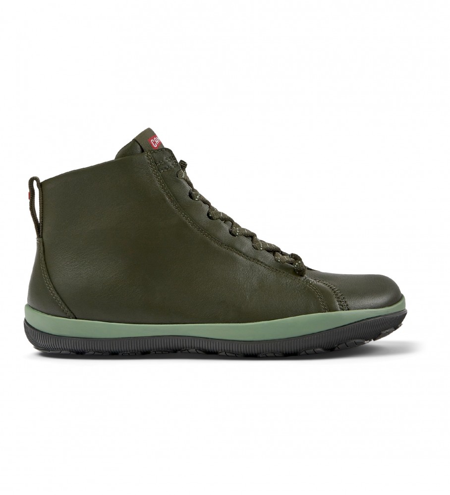 Botas de couro verde Camper Peu Pista GM