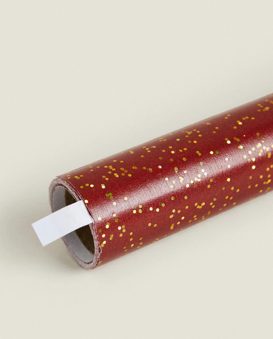 PAPEL DE EMBRULHO COM GLITTER