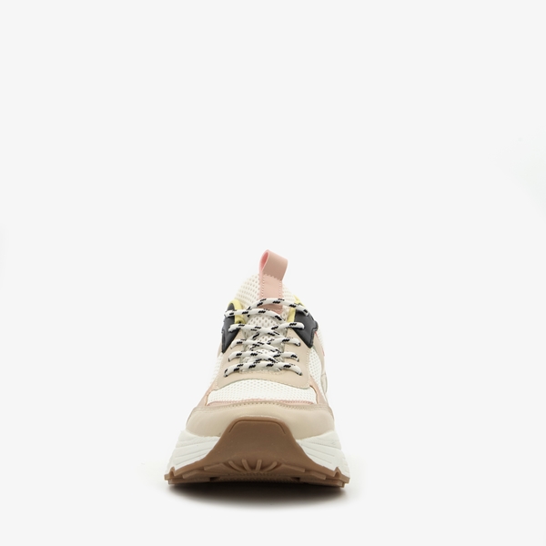 Blue Box dames dad sneakers beige metallic