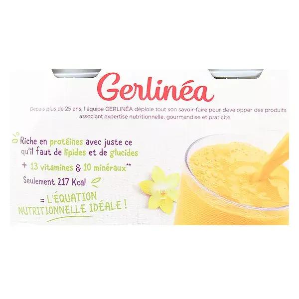 Bebida Emagrecedora Gerlinéa Sabor Baunilha 4 x 236ml