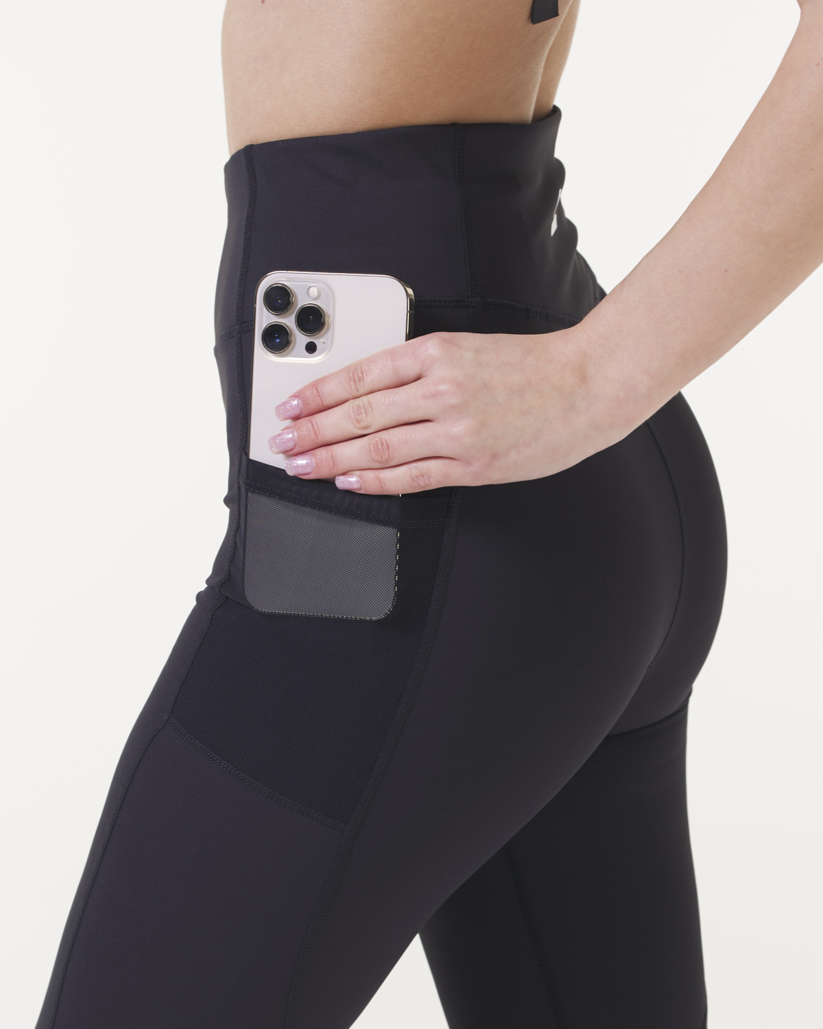 LEVITY Reform Mesh Pocket Tights Black