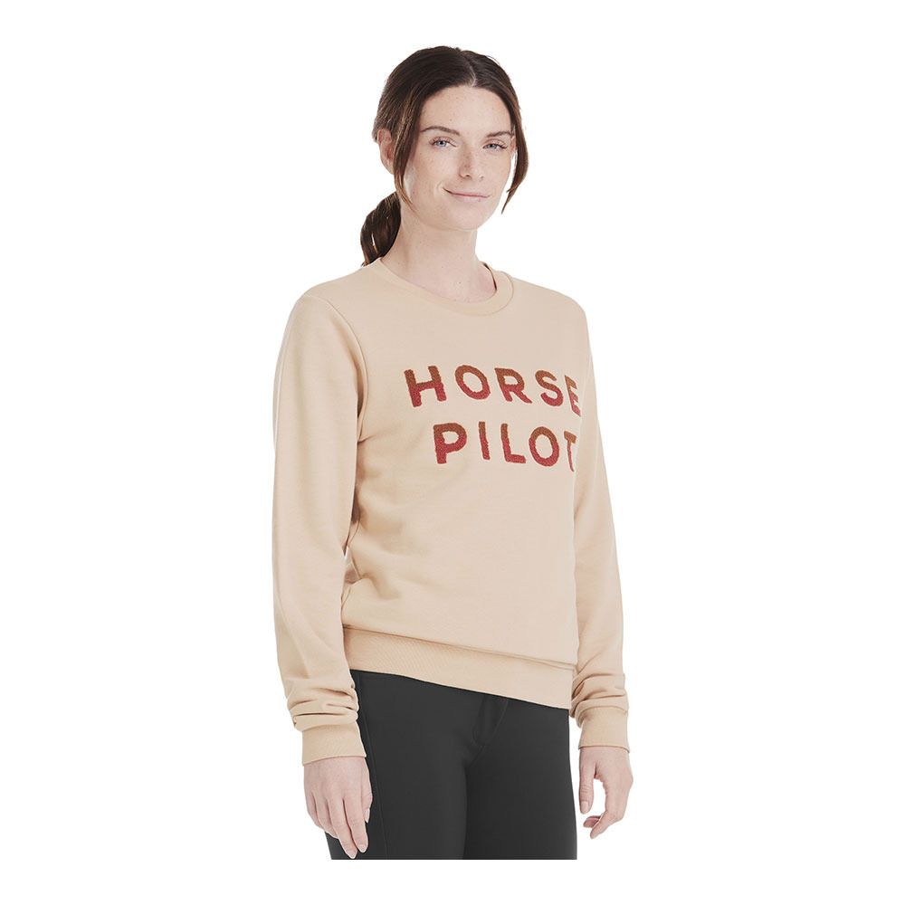 Horse Pilot TEAM - Sweat Femme sand
