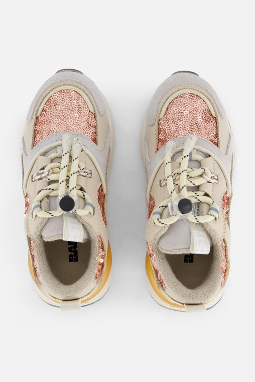 Barst! Glitter Sneakers beige Leer