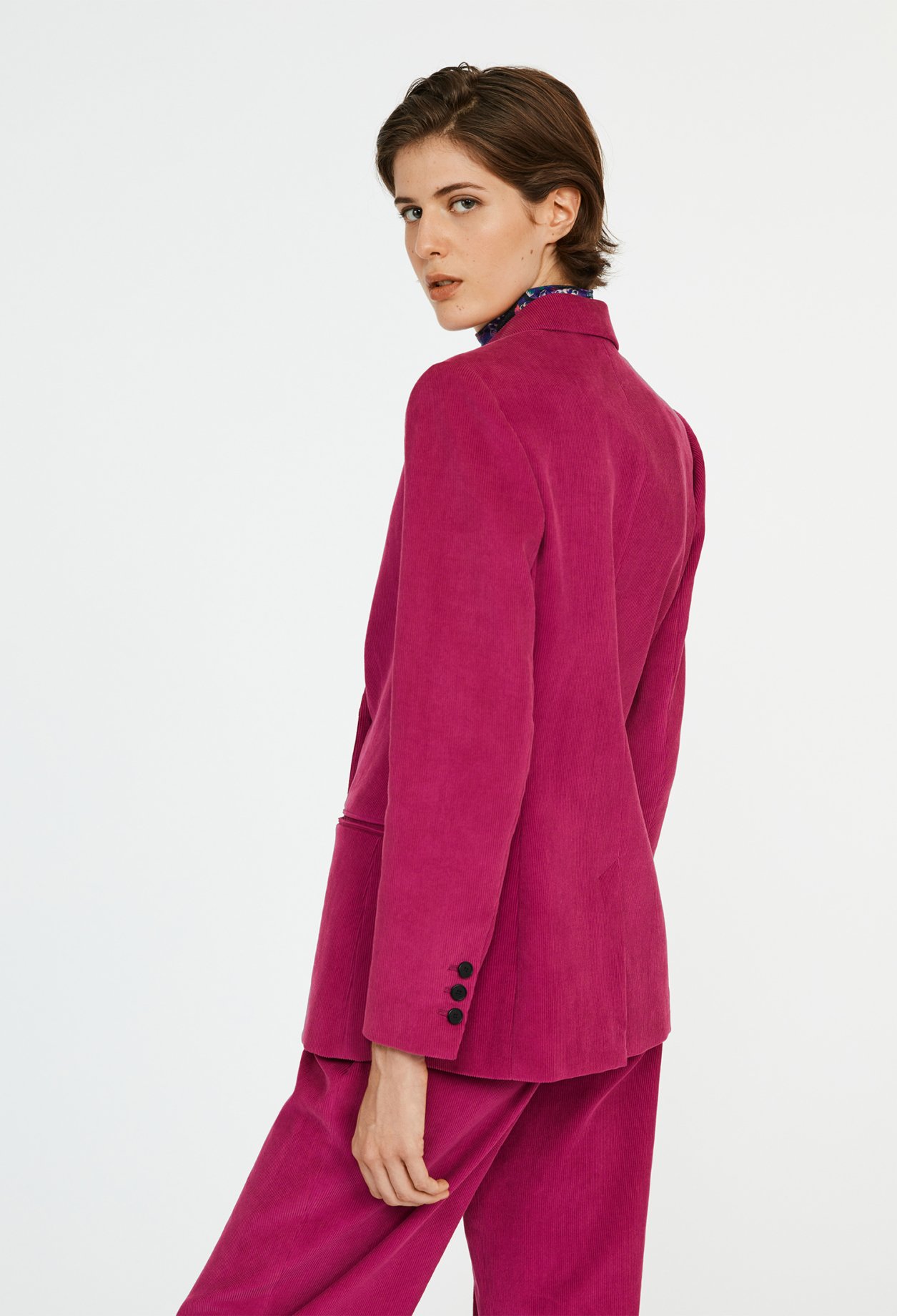 Veste croise velours