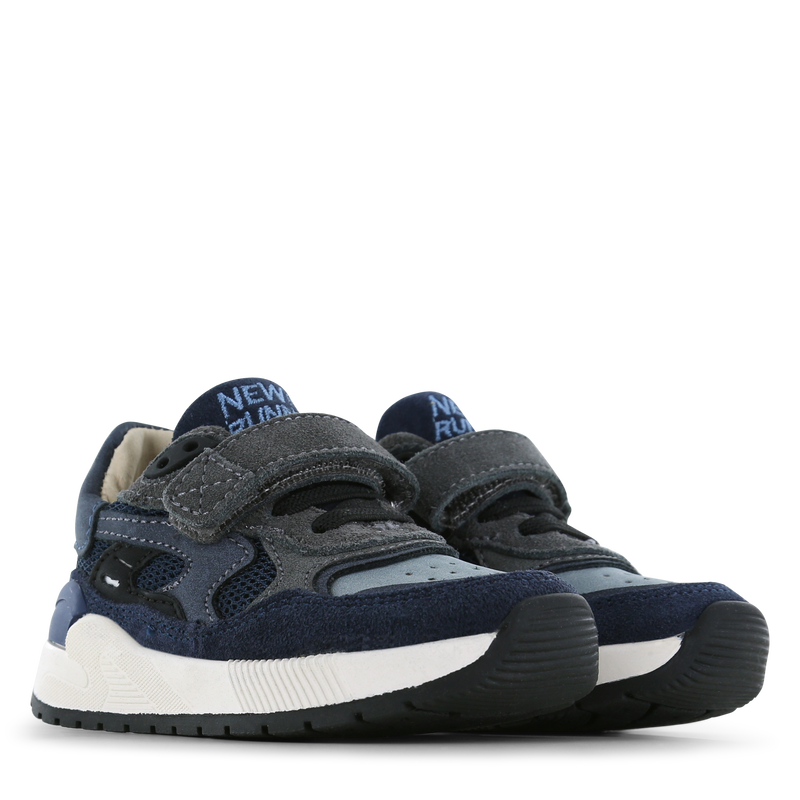 Shoesme donkerblauwe sneaker Mesh, Microfiber nubuck, Suède | Jongens schoe