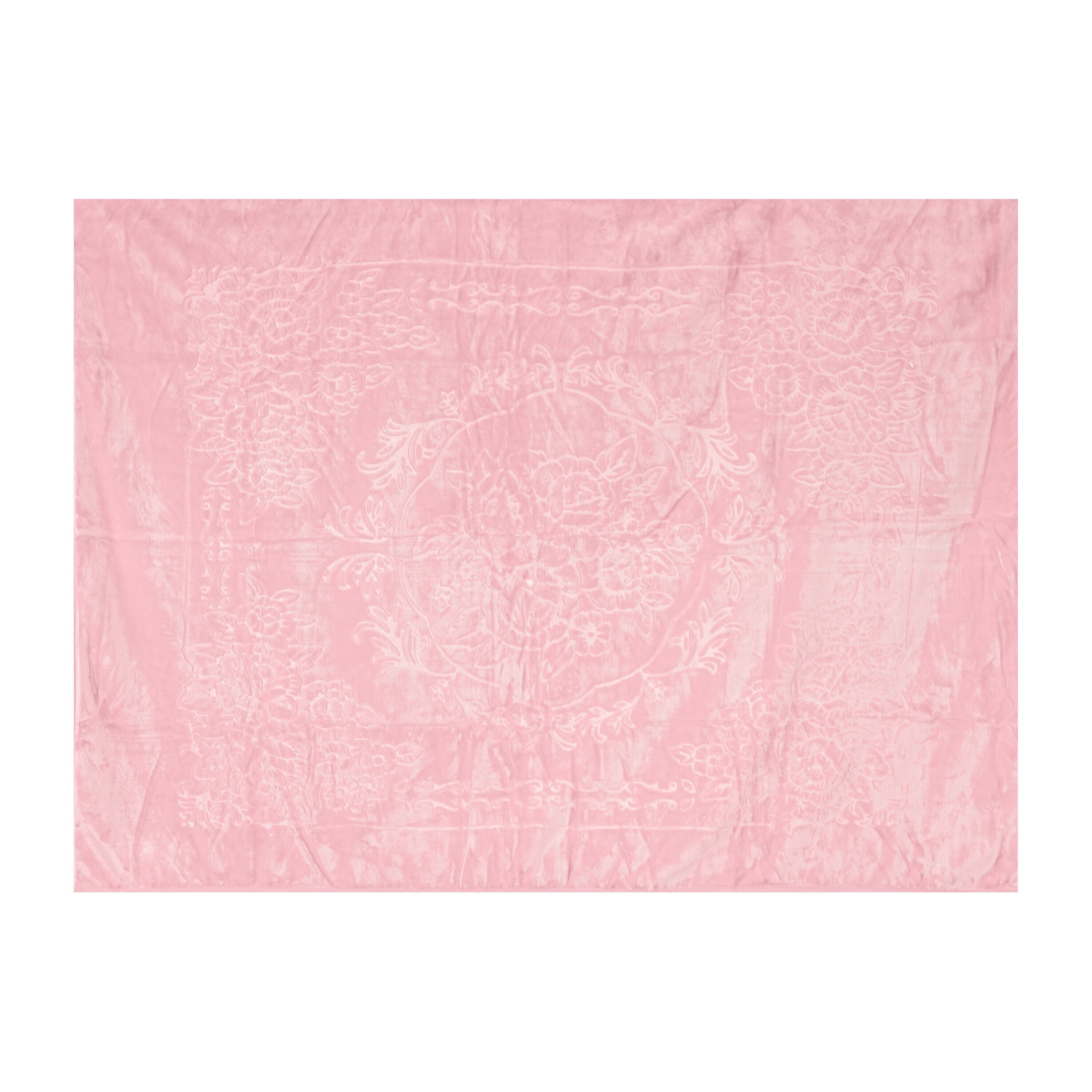 Almina Extra Weiche Wolldecke 200x240 cm 100% PES mit Blumen