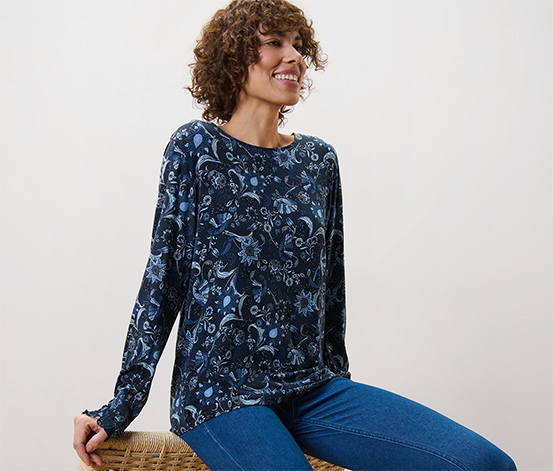 Bedrucktes Blusenshirt