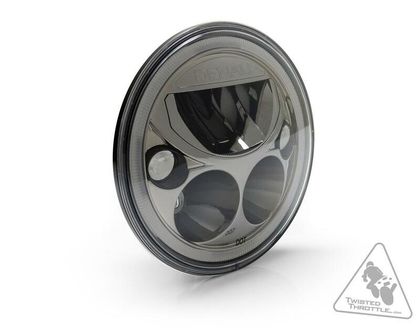 Phare avant Denali M7 LED Ø177mm noir chrome Universel