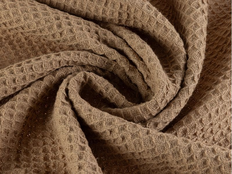 COCON Decke Waffeltuch 150 x 200 cm, Taupe Komfortable und luftdurchlässige Decke aus Baumwolle