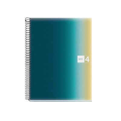 Notebook Aurora, A4, quadrillage 5x5 mm, 120 feuilles de 4 couleurs, Miquelrius, Iceland.