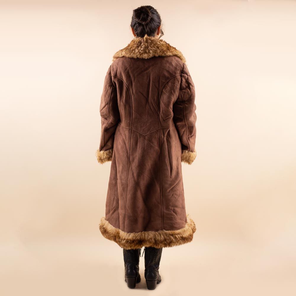 Afghan coat Fariba bruin