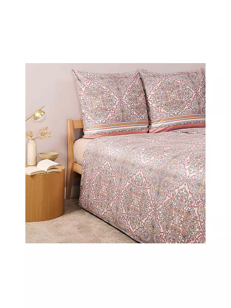 BASSETTI Satin Bettwäsche MARECHIARO 70x90cm/140x200cm Rosa rosa