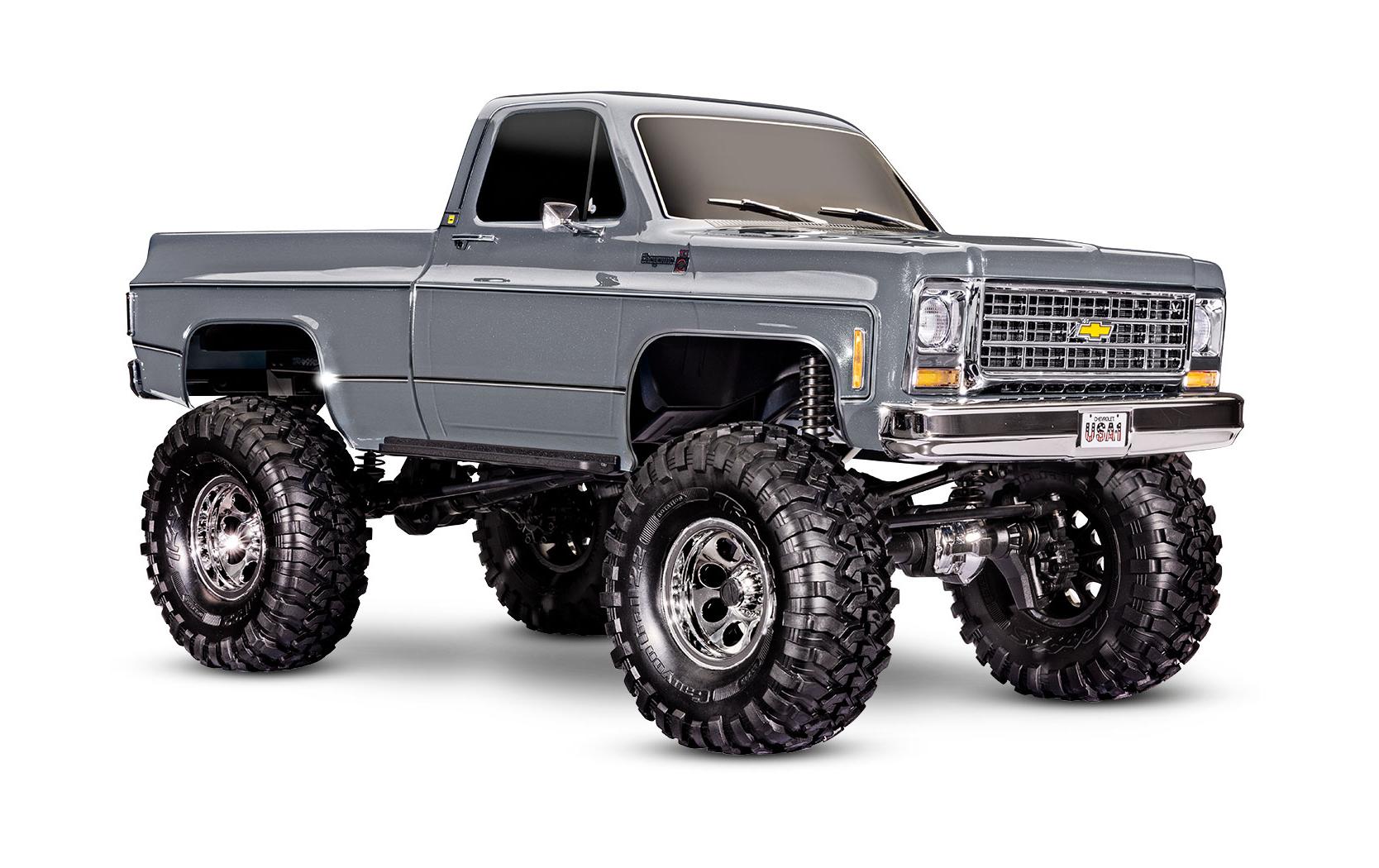 Scale Crawler TRX-4 Chevy K10 Silber ARTR, 1:10<br>Rockcrawler mit Chevrolet Squarebody Pickup Karosserie
