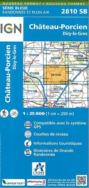 IGN - 2810 SB CHATEAU PORCIEN 1 25 000