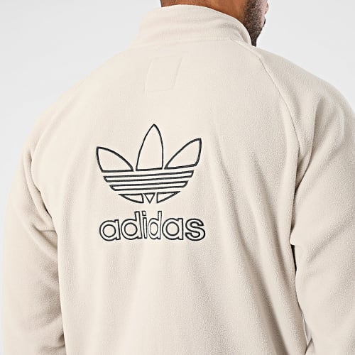 Sweat Zippé Polaire Trefoil IM4491 Beige