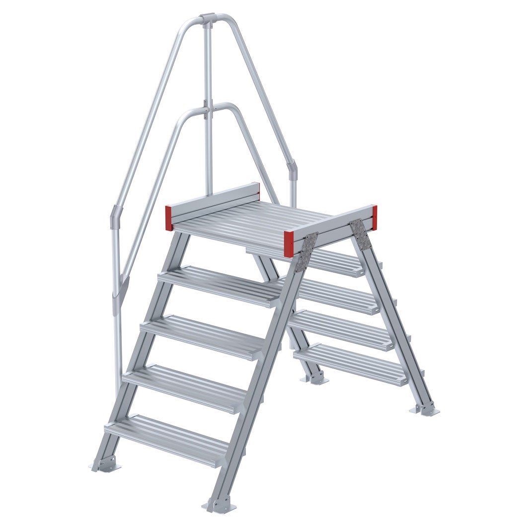 Euroline 512 overgang 60° 800mm stapbreedte 2x5 treden