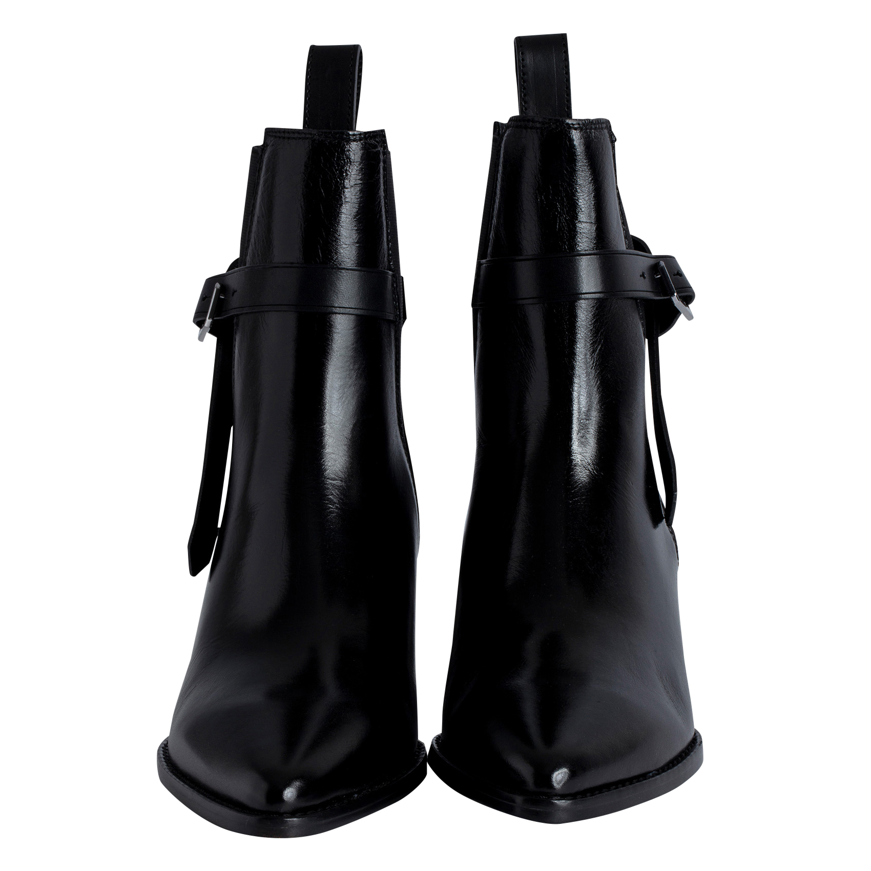 TYLER CECILIA - Bottines à talons en cuir| Noir