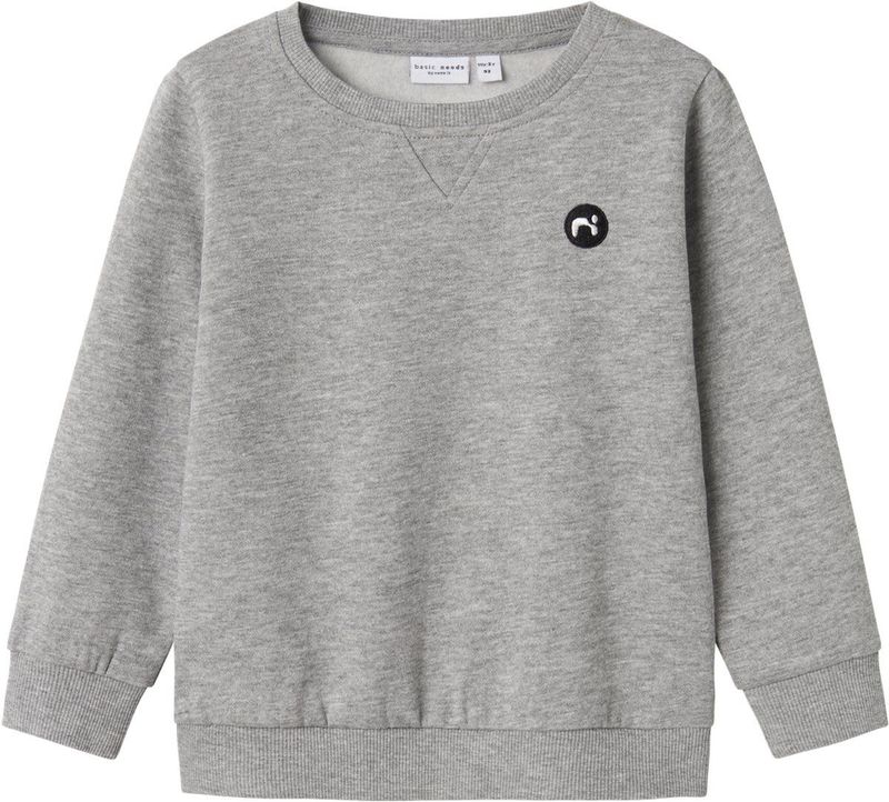 Name It mini jongens trui VIMO Grey Melange Regular Fit