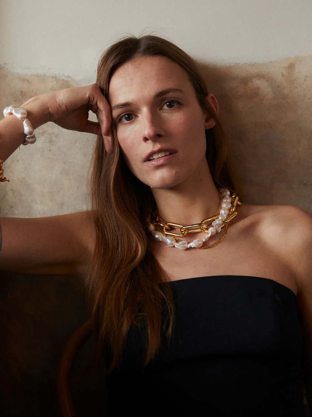 Federica Tosi  Lace Norah halskæde - 18 karat forgyldt