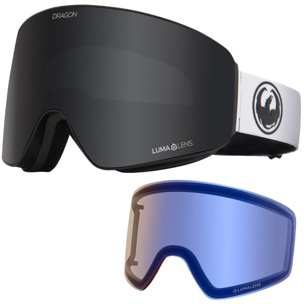 Masque de ski DRAGON PXV BONUS FADEBLACK/LLDARKSMOKE+LLFLASHB
