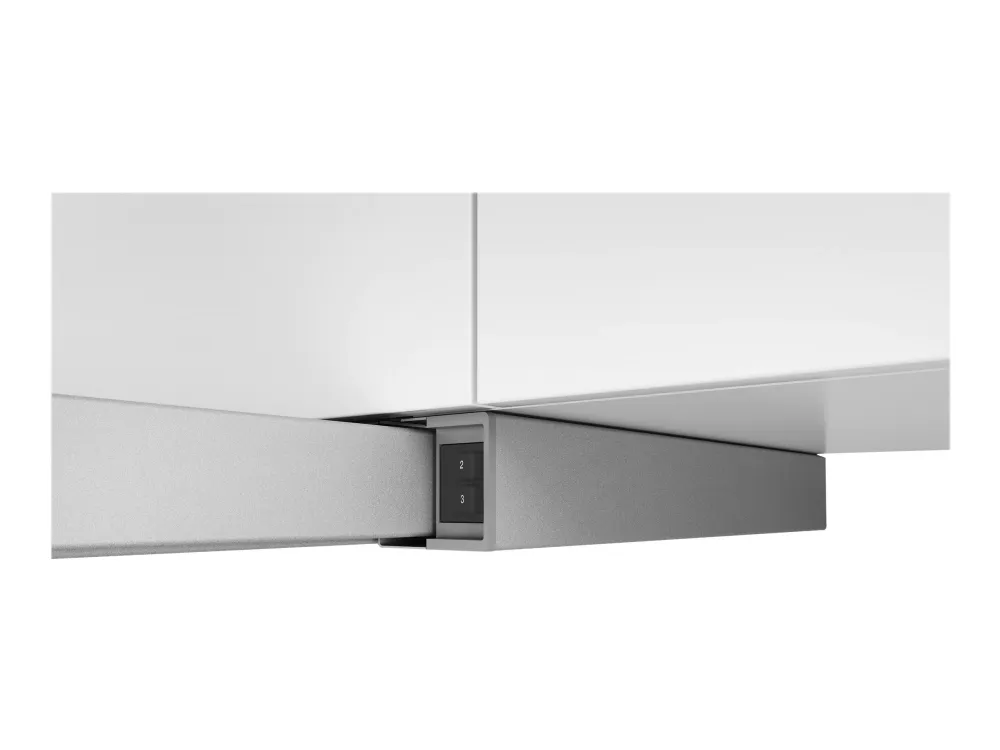 Bosch Serie | 2 DFM064W54 - Hætte - teleskopisk - Niche - bredde: 52.6 cm - dybde: 29 cm - udtrækning og recirkulation (-) - med intern motor - metalsølv